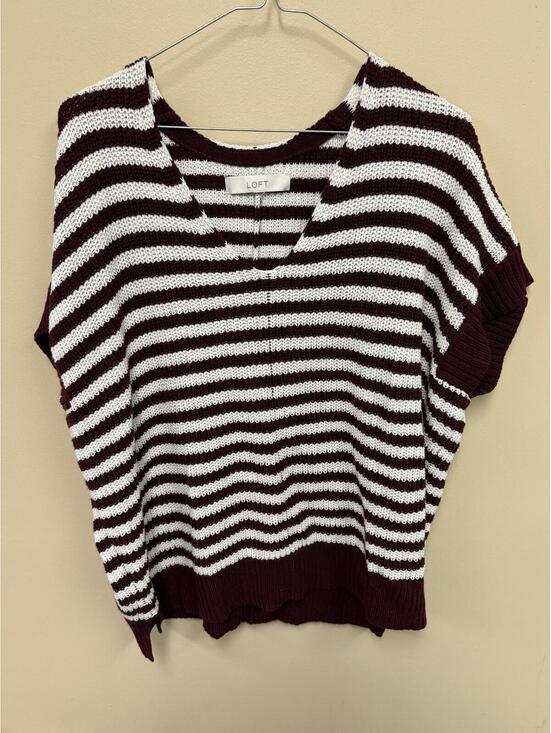 LOFT Sweaters - LOFT Striped Knit Sweater Top size XL